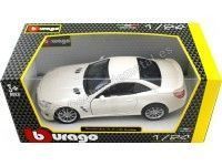 Cochesdemetal.es 2009 Mercedes-Benz SL 65 AMG Hardtop Blanco 1:24 Bburago 21066