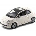 Cochesdemetal.es 2007 Fiat Nuova 500 Coupe Blanco 1:24 Bburago 22106