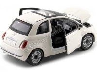 Cochesdemetal.es 2007 Fiat Nuova 500 Coupe Blanco 1:24 Bburago 22106