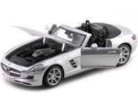 Cochesdemetal.es 2011 Mercedes-Benz SLS AMG 6.3 Roadster Gris Metalizado 1:24 Maisto 31272