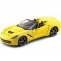 Cochesdemetal.es 2014 Chevrolet Corvette Stingray Cabrio Amarillo 1:24 Maisto 31501