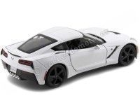 Cochesdemetal.es 2014 Chevrolet Corvette Stingray Coupe Blanco 1:24 Maisto 31505