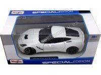 Cochesdemetal.es 2014 Chevrolet Corvette Stingray Coupe Blanco 1:24 Maisto 31505