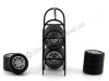 Carsdemetal.es étagère en métal avec 14 roues noires 1:18 American Diorama 77518