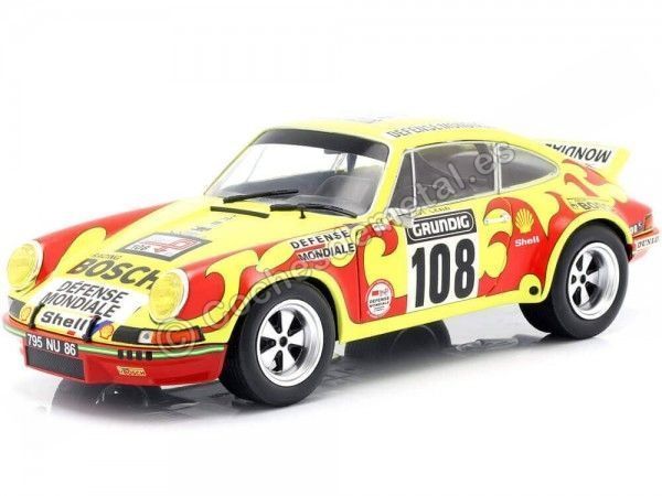 Cochesdemetal.es 1973 Porsche 911 Carrera RSR Rallye Tour de France 1:18 Solido S1801109