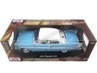 Cochesdemetal.es 1958 Plymouth Fury Azul 1:18 Motor Max 73115