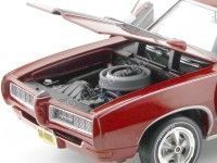 Cochesdemetal.es 1968 Pontiac GTO Royal Bobcat Red-Black 1:18 Auto World AMM1153