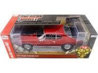 Cochesdemetal.es 1968 Pontiac GTO Royal Bobcat Red-Black 1:18 Auto World AMM1153