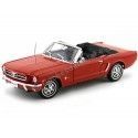 Cochesdemetal.es 1964 Ford Mustang 1-2 Cabrio Rojo 1:18 Welly 12519