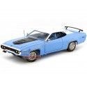 Cochesdemetal.es 1971 Plymouth Road Runner 440 Azul/Blanco 1:18 Auto World AMM1012