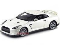 Cochesdemetal.es 2009 Nissan GT-R R35 Blanco Perla 1:18 Bburago 12079