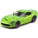 Cochesdemetal.es 2013 Dodge Viper SRT GTS Verde Metalizado 1:18 Maisto 31128