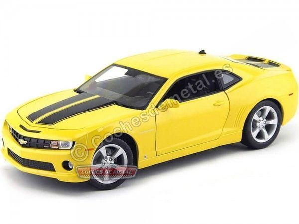 Cochesdemetal.es 2010 Chevrolet Camaro SS RS Amarillo 1:18 Maisto 31173