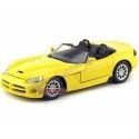 Cochesdemetal.es 2003 Dodge Viper SRT-10 Cabriolet Amarillo 1:18 Motor Max 73137