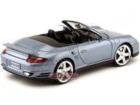Cochesdemetal.es 2008 Porsche 911 Turbo Cabriolet Azul 1:18 Motor Max 73183