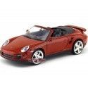 Cochesdemetal.es 2008 Porsche 911 Turbo Cabriolet Rojo 1:18 Motor Max 73183