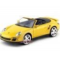 Cochesdemetal.es 2008 Porsche 911 Turbo Cabriolet Amarillo 1:18 Motor Max 73183