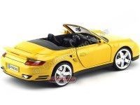 Cochesdemetal.es 2008 Porsche 911 Turbo Cabriolet Amarillo 1:18 Motor Max 73183