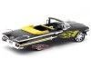 Cochesdemetal.es 1960 Chevrolet Impala Convertible Custom Negro con llamas 1:18 Motor Max 79009