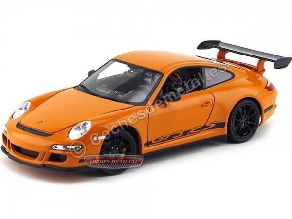 Cochesdemetal.es 2006 Porsche 911 (997) GT3 RS Naranja 1:18 Welly 18015