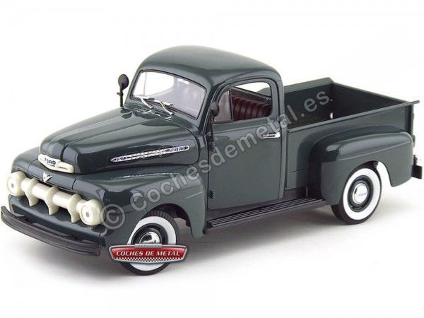 Cochesdemetal.es 1951 Ford F-1 Pick Up Verde Metalizado 1:18 Welly 19847