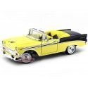 Cochesdemetal.es 1956 Chevrolet Bel Air Open Convertible Amarillo 1:18 Lucky Diecast 92128