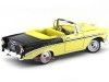 Cochesdemetal.es 1956 Chevrolet Bel Air Open Convertible Amarillo 1:18 Lucky Diecast 92128