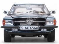 Cochesdemetal.es 1977 Mercedes-Benz 350 SL W107 Hard Top Coupe Blue Grel 1:18 Sun Star 4666