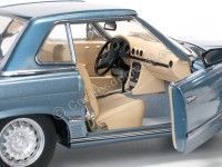 Cochesdemetal.es 1977 Mercedes-Benz 350 SL W107 Hard Top Coupe Blue Grel 1:18 Sun Star 4666