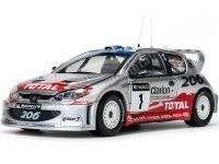 Cochesdemetal.es 2002 Peugeot 206 WRC Rally Gran Bretaña 1:18 Sun Star 3854