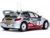 Cochesdemetal.es 2002 Peugeot 206 WRC Rally Gran Bretaña 1:18 Sun Star 3854