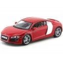 Cochesdemetal.es 2008 Audi R8 Rojo Metalizado 1:18 Maisto Premiere 36143