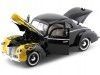 CARSDEMETAL.ES 1940 Ford Deluxe Black avec des flammes 1:18 MOTEUR MAX 73108