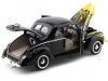 CARSDEMETAL.ES 1940 Ford Deluxe Black avec des flammes 1:18 MOTEUR MAX 73108
