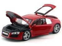 Cochesdemetal.es 2008 Audi R8 Rojo Metalizado 1:18 Maisto Premiere 36143