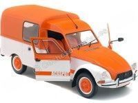 Cochesdemetal.es 1984 Citroen Acadiane "Acaspot" Blanco-Naranja 1:18 Solido S1800404