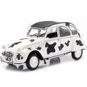 Cochesdemetal.es 1985 Citroen 2CV6 BZH Dolly "Vache" Negro/Blanco 1:18 Solido S1850028