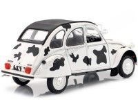 Cochesdemetal.es 1985 Citroen 2CV6 BZH Dolly "Vache" Negro/Blanco 1:18 Solido S1850028