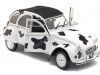 Cochesdemetal.es 1985 Citroen 2CV6 BZH Dolly "Vache" Negro/Blanco 1:18 Solido S1850028