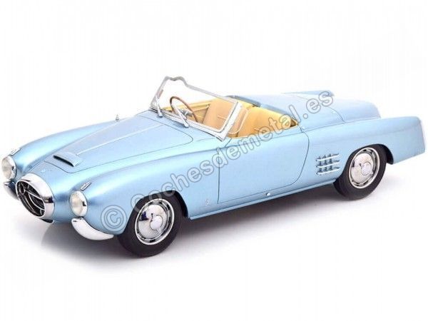 Cochesdemetal.es 1953 Lancia Aurelia PF200 C Spider Bleu clair 1:18 BOS-Models 374