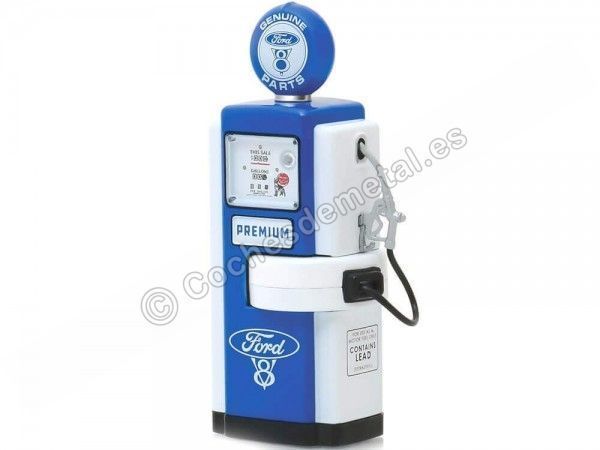 Cochesdemetal.es 1948 Surtidor Wayne 100-A Gas Pump Ford V8 1:18 Greenlight 14060A