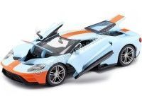 Cochesdemetal.es 2017 Ford GT Gulf Azul-Naranja 1:18 Maisto 31384