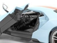 Cochesdemetal.es 2017 Ford GT Gulf Azul-Naranja 1:18 Maisto 31384