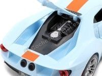 Cochesdemetal.es 2017 Ford GT Gulf Azul-Naranja 1:18 Maisto 31384