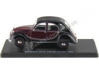 Cochesdemetal.es 1982 Citroen 2CV6 Charleston Rojo-Negro "Coches Inolvidables" 1:24 Editorial Salvat ES07