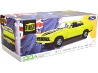 Cochesdemetal.es 1974 Ford Falcon XB GT351 Sedan Yellow 1:18 Greenlight 18013