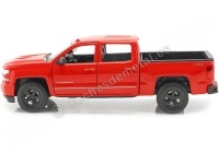 Cochesdemetal.es 2017 Chevrolet Silverado Pickup Rojo 1:24 Welly 24083