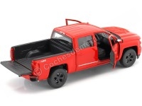 Cochesdemetal.es 2017 Chevrolet Silverado Pickup Rojo 1:24 Welly 24083