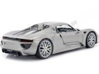 Cochesdemetal.es 2013 Porsche 918 Spyder Hard Top Silver 1:24 Welly 24055