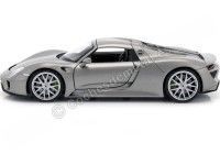 Cochesdemetal.es 2013 Porsche 918 Spyder Hard Top Silver 1:24 Welly 24055